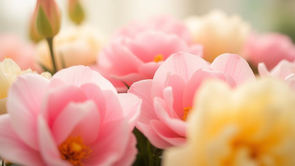 Isang koleksyon ng sariwang bulaklak na may magandang kulay at malapit na view, nagpapahiwatig ng pagiging bukas sa komunikasyon ng Siaux Blooms.